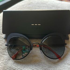 Brand New Authentic Fendi FF 0247/S Sun-Glasses . Black